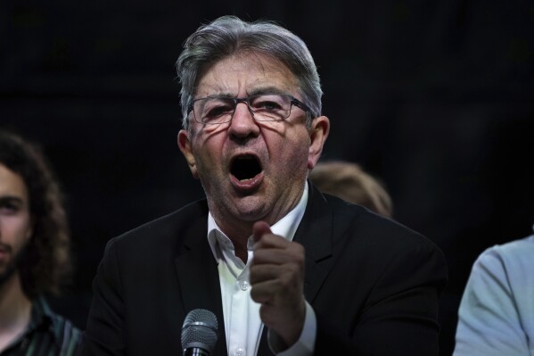 Far-left chief Jean-Luc Melenchon speaks at Republique square during a voice in opposition to the some distance-correct National Rally, which came out strongly forward in first-spherical legislative elections, Sunday, June 30, 2024 in Paris. France's high-stakes legislative elections propelled the some distance-correct National Rally to a stable nonetheless now not decisive lead in maybe the most considerable-spherical vote Sunday, polling agencies projected, dealing one other slap to centrist President Emmanuel Macron. (AP Photo/Louise Delmotte)