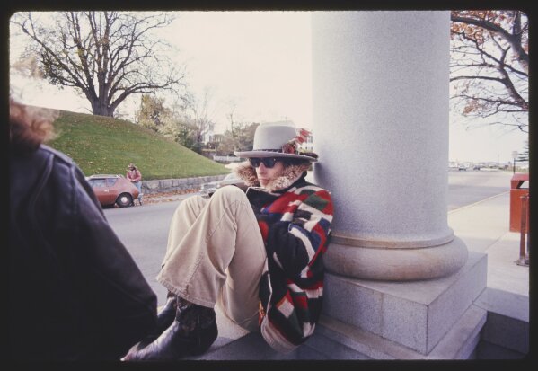 This image provided by Netfilx shows Bob Dylan in a scene from Martin Scorsese’s latest film, “Rolling Thunder Revue: A Bob Dylan Story By Martin Scorsese.”  The film is a  blistering semi-fictional documentary that resurrects Dylan’s mythic 1975-1976 tour and its rambling cavalcade across a post-Vietnam America. The film, which opens Wednesday in limited theaters and on Netflix, includes restored performance footage, scenes of the backstage circus and interviews with many of the participants, including Dylan’s first on-camera interview in 10 years.