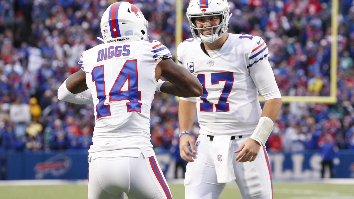 Josh Allen and Stefon Diggs Ranked Top NFL QB/WR Duo in 2021