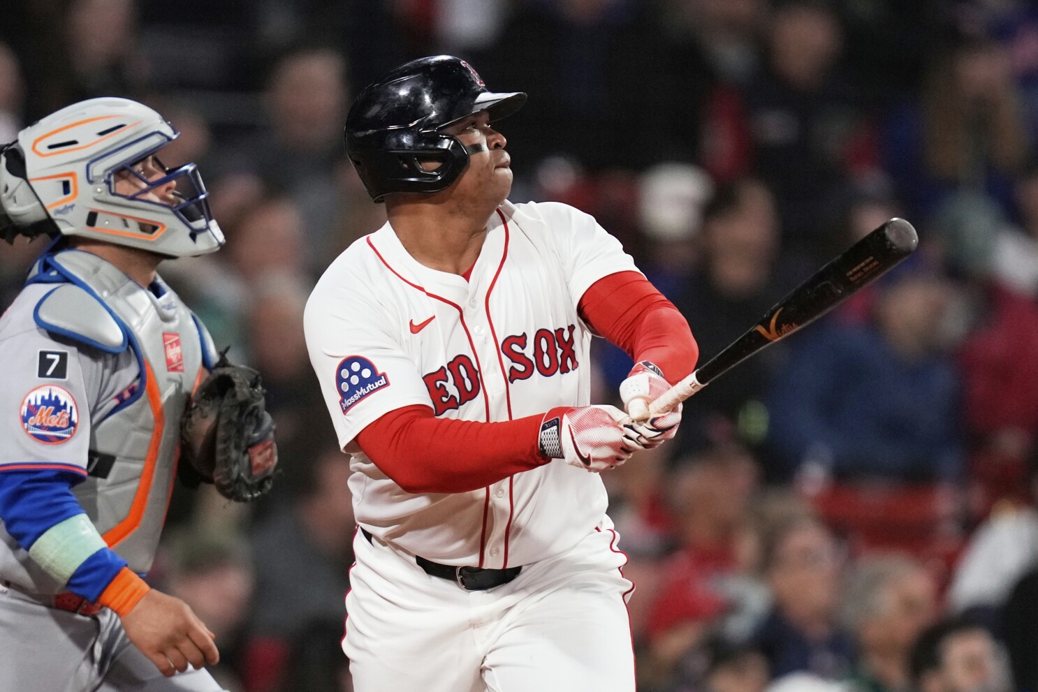 Narváez and Devers homer, bullpen carries Red Sox to 2-0 win over Mets after ejections