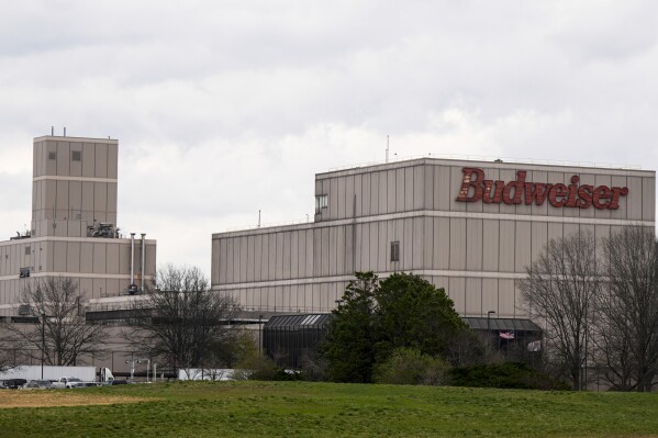 An Anheuser-Busch Companies, LLC facility is seen, Wednesday, Feb. 28, 2024, in Cartersville, Ga. Budweiser brewer Anheuser-Busch has reached a contract agreement with the Teamsters union that avoids a strike at its U.S. plants. The union had threatened a strike at the brewer’s 12 U.S. plants if an agreement on a new five-year contract wasn’t reached by 11:59 p.m. EST Thursday. (AP Photo/Mike Stewart)
