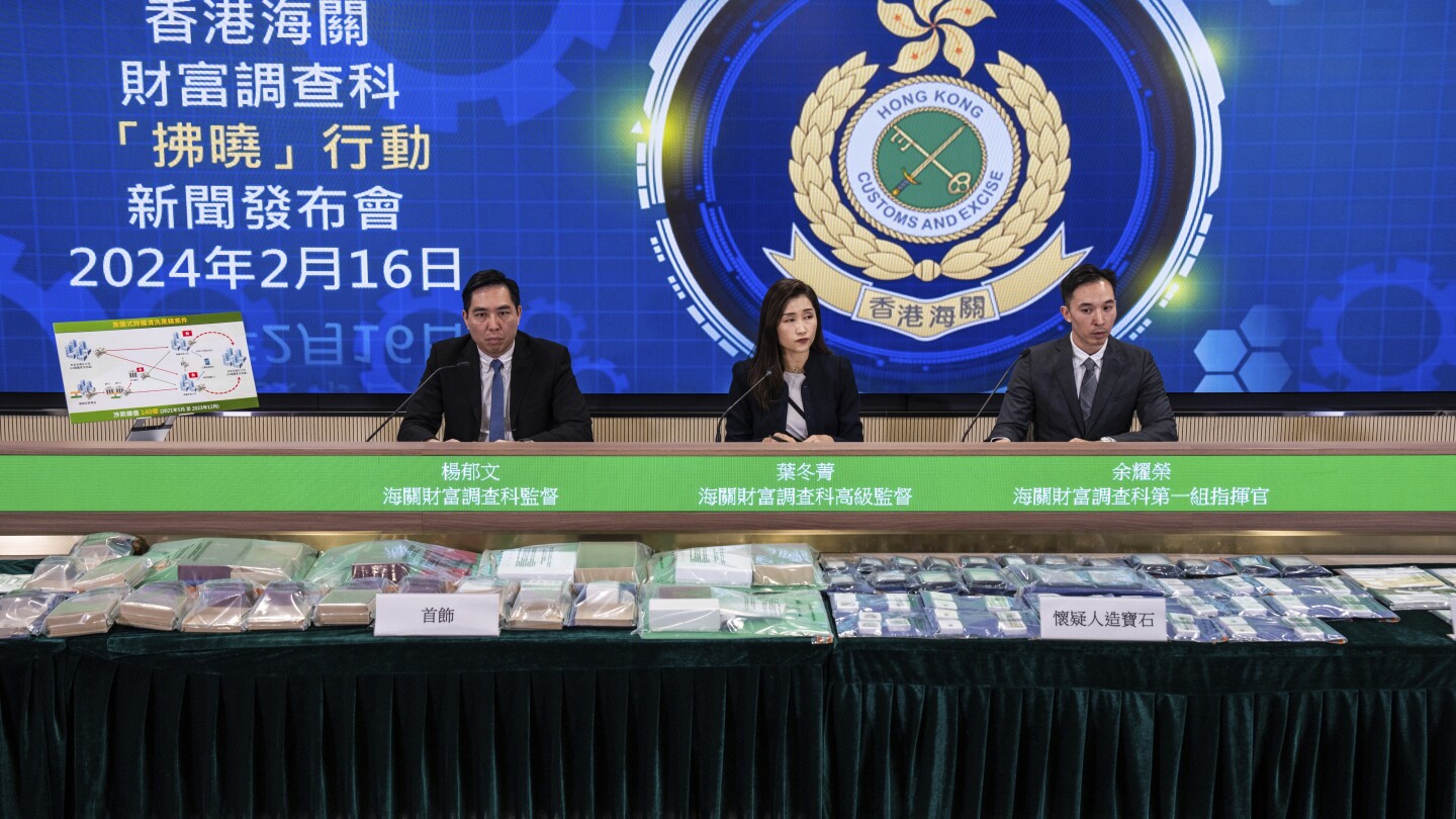 Hong Kong arrests 7 in $1.8 billion laundering case linked to transnational crime
