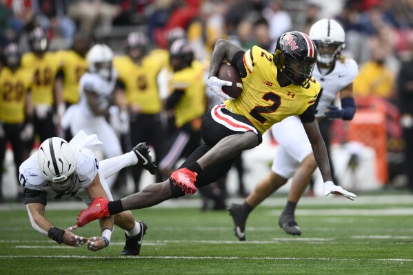 Allar throws 4 TD passes as No. 9 Penn State routs Maryland 51-15; Michigan up next | AP News