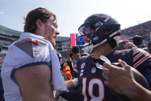 Caleb Williams looks to move on after shaky debut as Bears get ready for  Stroud, Texans | AP News