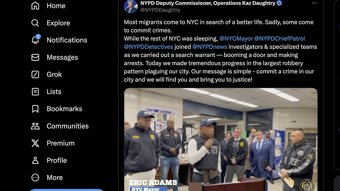 НЮ ЙОРК AP — Първото видео NYPD Most Wanted трябваше