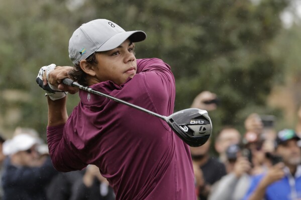 Charlie Woods, son of Tiger, shoots 81 in US Open local qualifier and fails to advance