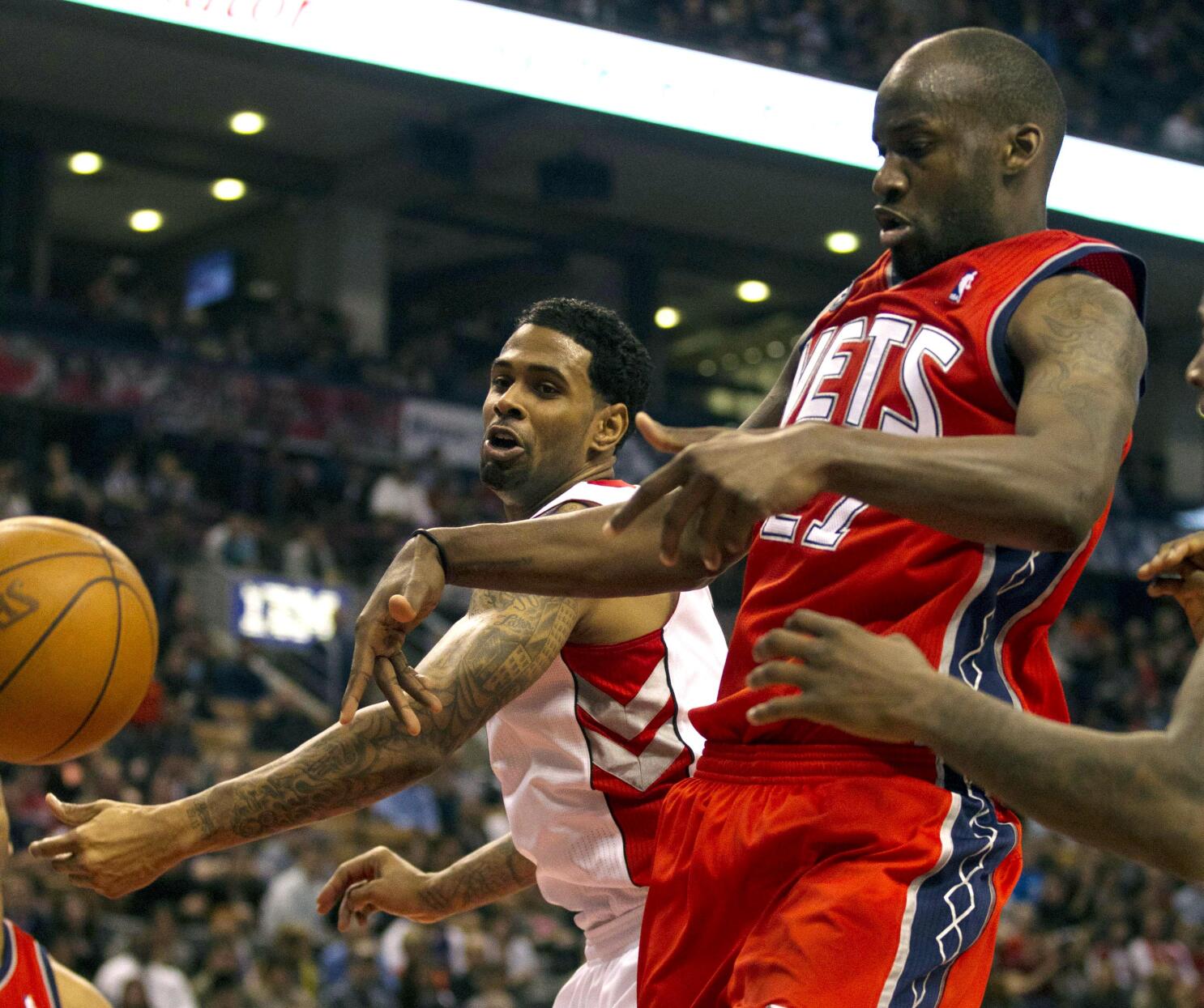 Jordan Farmar of the New Jersey Nets shoots the ball against the