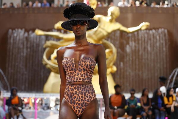 The Victor Glemaud Spring 2023 collection is modeled during Fashion Week, Saturday, Sept. 10, 2022, in New York. (AP Photo/Jason DeCrow)