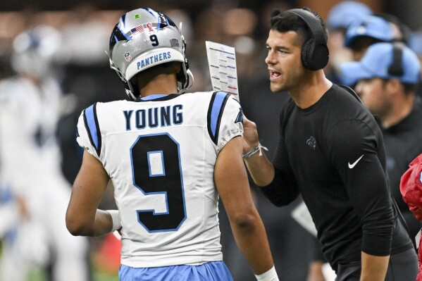 Bryce Young benched by Panthers after QB's rough start; Andy Dalton will  start vs. Raiders | AP News
