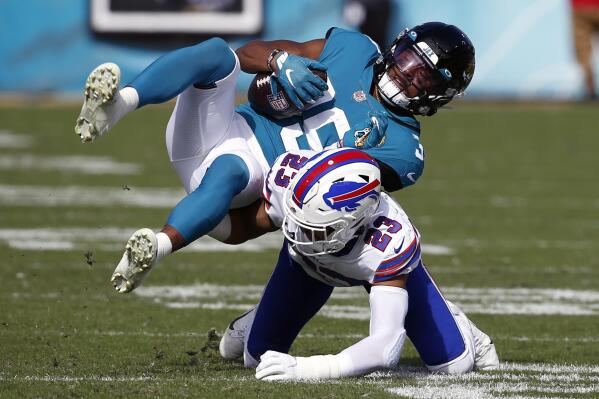 Watch: Jaguars' Josh Allen sacks, picks off Bills' Josh Allen in Week 9