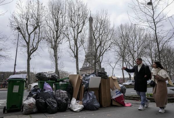 The City of Light is momentarily the City of Trash