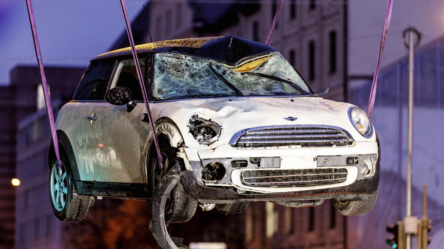 A driver plows into a demonstration in Munich, injuring 30 people