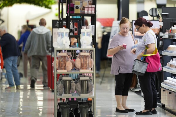 FILE - Shoppers peruse merchandise at a Kohl's department store in Ramsey, N.J., Oct. 10, 2024. (AP Photo/Seth Wenig, File)