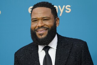 FILE - Anthony Anderson appears at the 74th Primetime Emmy Awards in Los Angeles on Sept. 12, 2022. The Fox network announced Anderson will host the Jan. 15 Emmy Awards ceremony, which honors the best shows, performances and other work on television. (AP Photo/Jae C. Hong, File)
