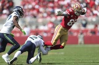 49ers place TE George Kittle on IR with calf injury