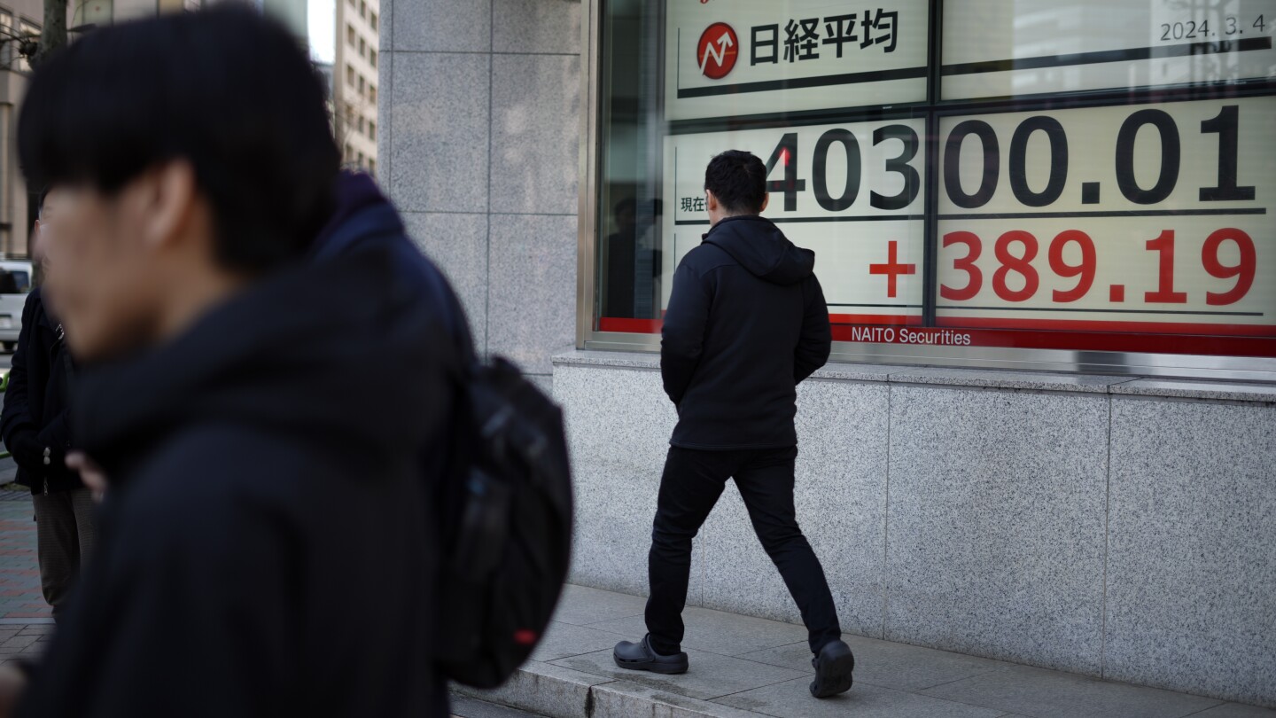 Фондов пазар днес: Японският индекс Nikkei надхвърля 40 000, тъй като инвеститорите очакват политическа среща в Китай