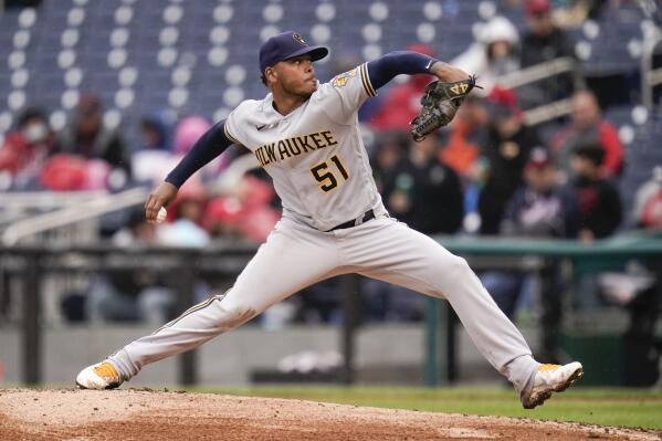 After that leadoff homer by Kyle Schwarber, Freddy Peralta was