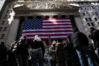The New York Stock Exchange is seen in New York, Wednesday, Feb. 26, 2025. (AP Photo/Seth Wenig)