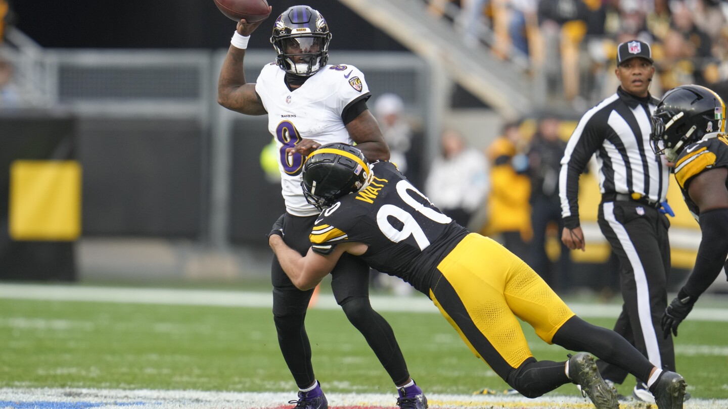 Boswell kicks 6 field goals and the Steelers bottle up Lamar Jackson in 18-16 win over the Ravens