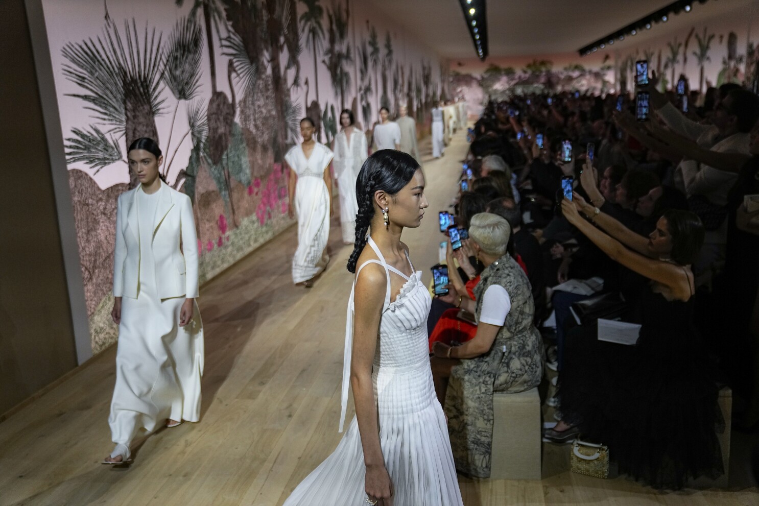 Christian Dior Fall 2023 Couture Fashion Show Set