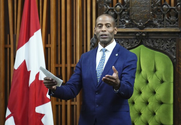 Canada's House of Commons elects first Black speaker