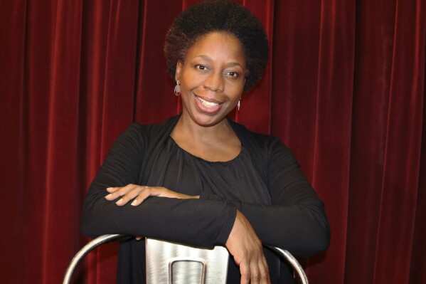 This image released by Carnegie Mellon University shows CJay Philip at the Black Box Theater in Baltimore on May 18, 2024. Philip will receive the 2024 Excellence in Theatre Education Award on June 16 at the Tony Awards in New York City. (Pamela Wigley/Carnegie Mellon University via AP)