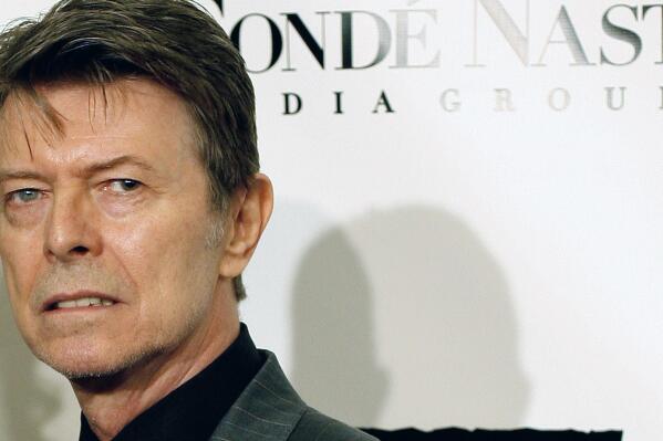 FILE - David Bowie arrives at the Fourth Annual Black Ball Concert for "Keep A Child Alive" on Oct. 25, 2007, in New York.  Warner Chappell Music has purchased the global music publishing rights to David Bowie’s song catalog. The deal includes hundreds of songs such as “Space Oddity,” “Ziggy Stardust,” “Fame,” “Modern Love” and “Let’s Dance.”  (AP Photo/Stephen Chernin, File)