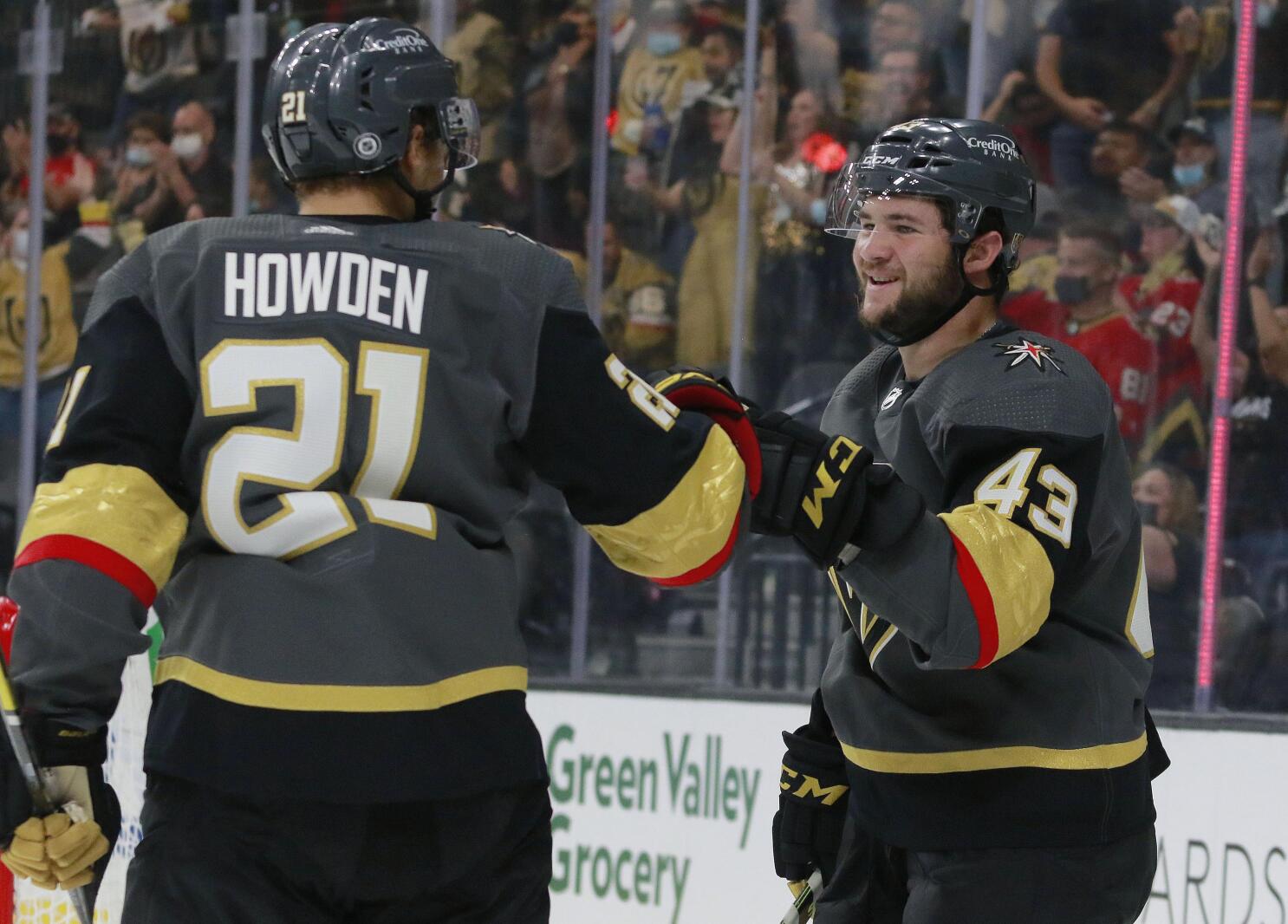 Golden Knights' Logan Thompson, Reilly Smith exit early in win