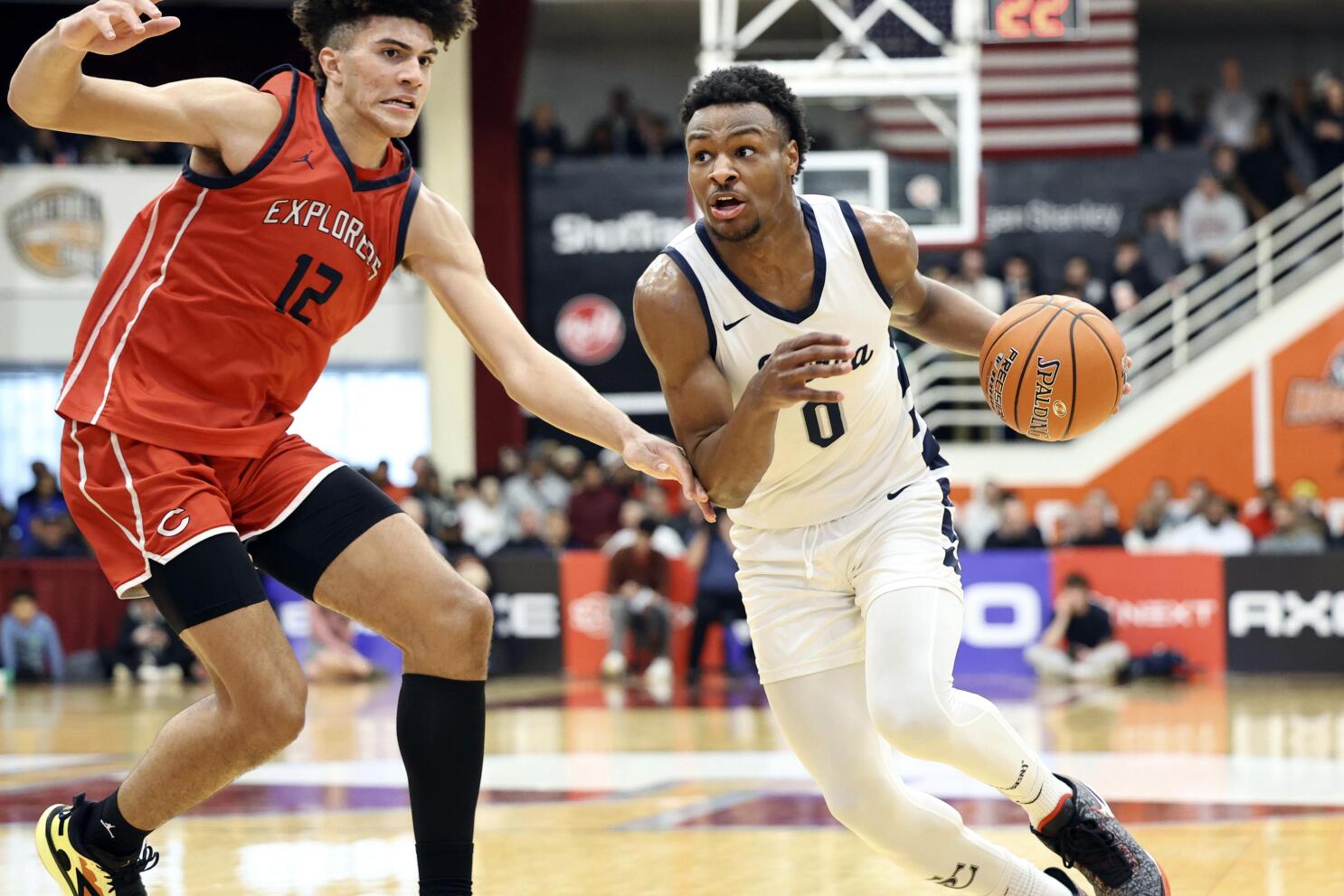 Bronny James Rocks Ohio State Basketball Uniform After Campus Visit