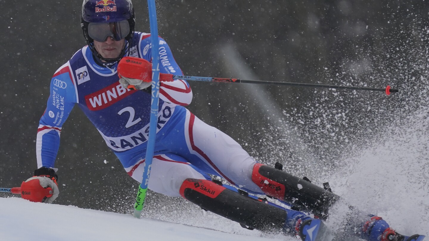 Olympic champion Clement Noel leads before heavy rain cancels World Cup slalom with 31 starters