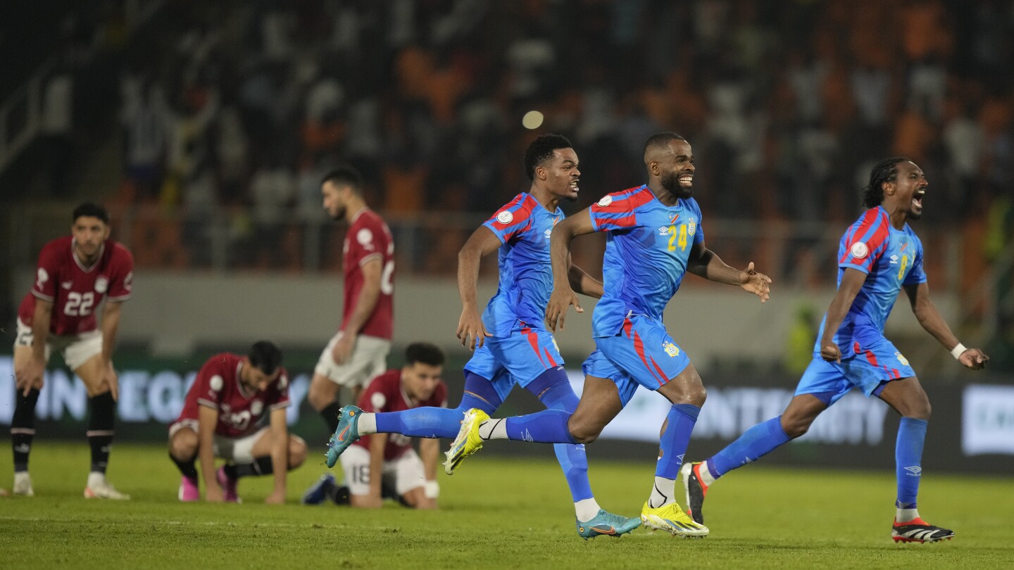 Congo knocks Egypt out of Africa Cup on penalties and will play Guinea