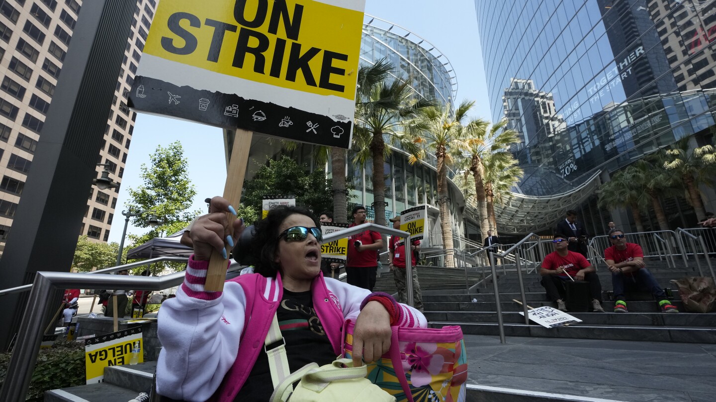 Workers strike at big Southern California hotels in excess of pay and benefits
