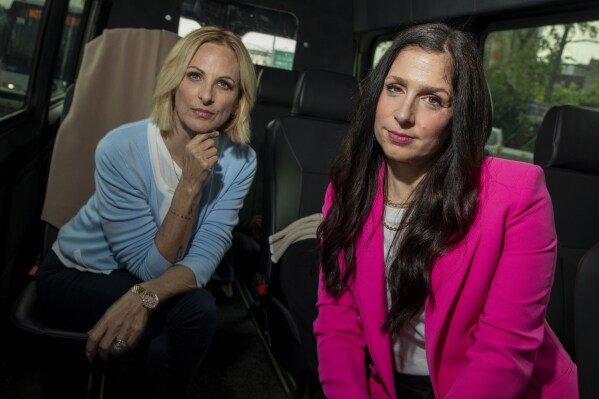Actor Marlee Matlin, left, and director Shoshannah Stern pose for a portrait to promote "Marlee Matlin: Not Alone Anymore" on Wednesday, June 11, 2025, in New York. (Photo by Andy Kropa/Invision/AP)