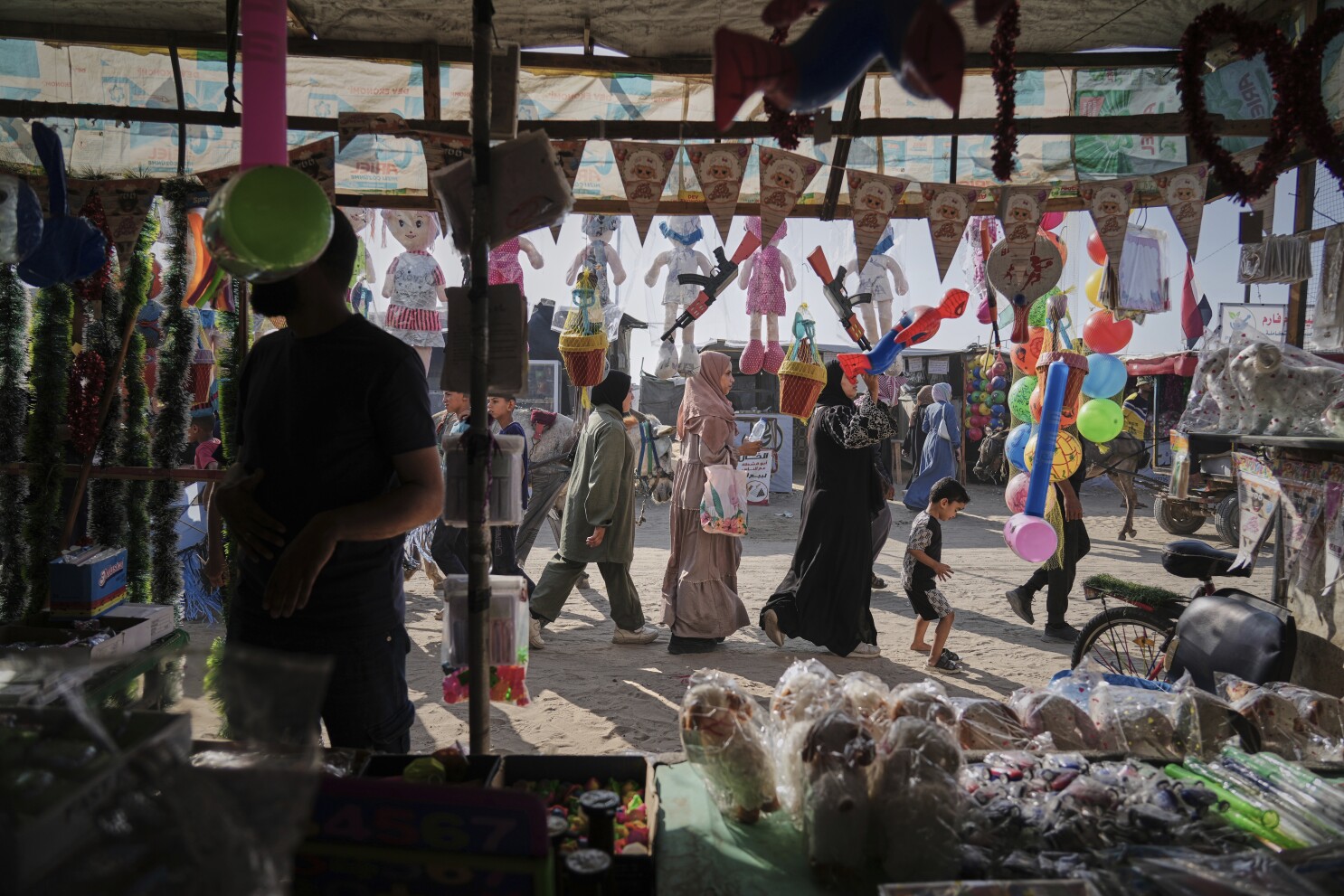 Without meat, families in Gaza struggle to celebrate an Islamic holiday