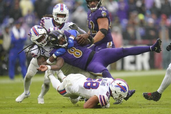 4th-down stop, last-second kick lift Bills past Ravens 23-20