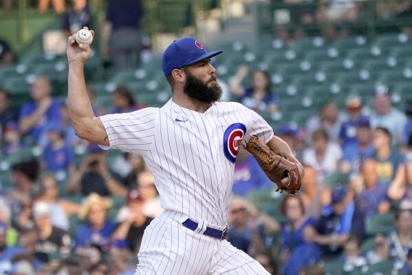 Jake Arrieta of the Chicago Cubs pitches against the Oakland News Photo  - Getty Images