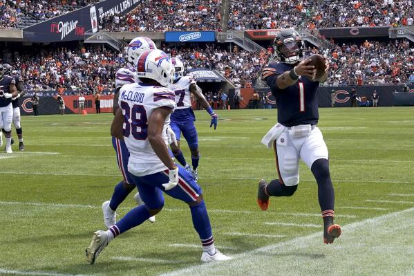 QB Mitch Trubisky returns to Chicago, immediately leads Bills to touchdown