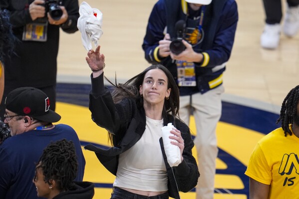 Caitlin Clark revs up Pacers fans with pregame playoff appearance in  IndyCar replica | AP News