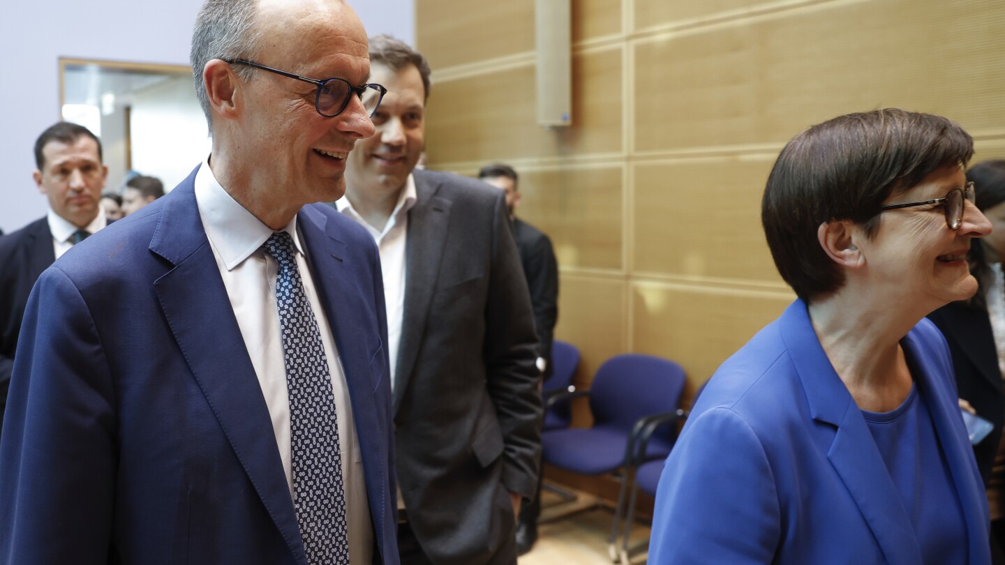 Germany's conservative and center-left parties will present their deal to form a new government