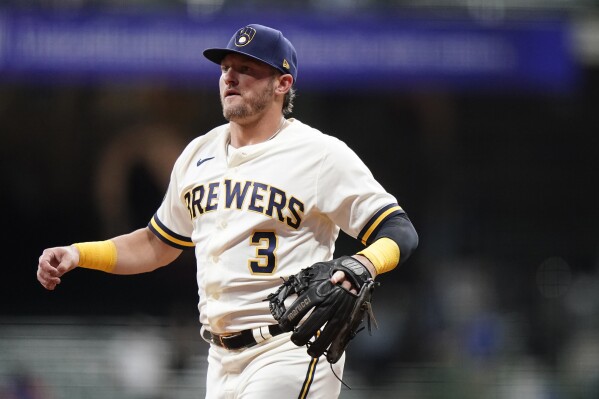 Former MVP Josh Donaldson back in majors after Brewers call him up | AP News