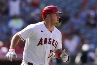 Mike Trout shows Angels what it's like to play against him - Los