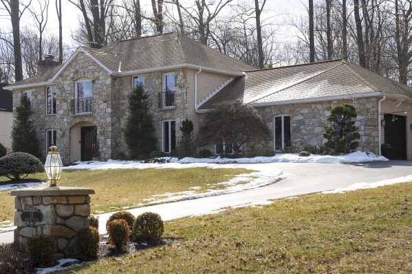 This Jan. 29, 2025 photo shows a Chester Heights, Pa., home, the scene of the 2022 killing of Richard and Rita Zajko, (AP Photo/Matt Rourke)