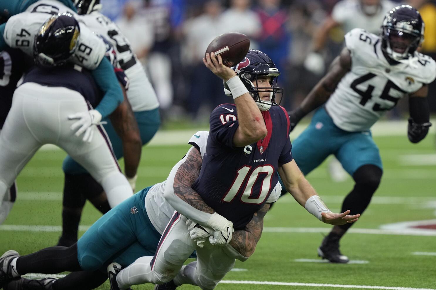 Texans revert to terrible play in 31-3 rout by Jaguars