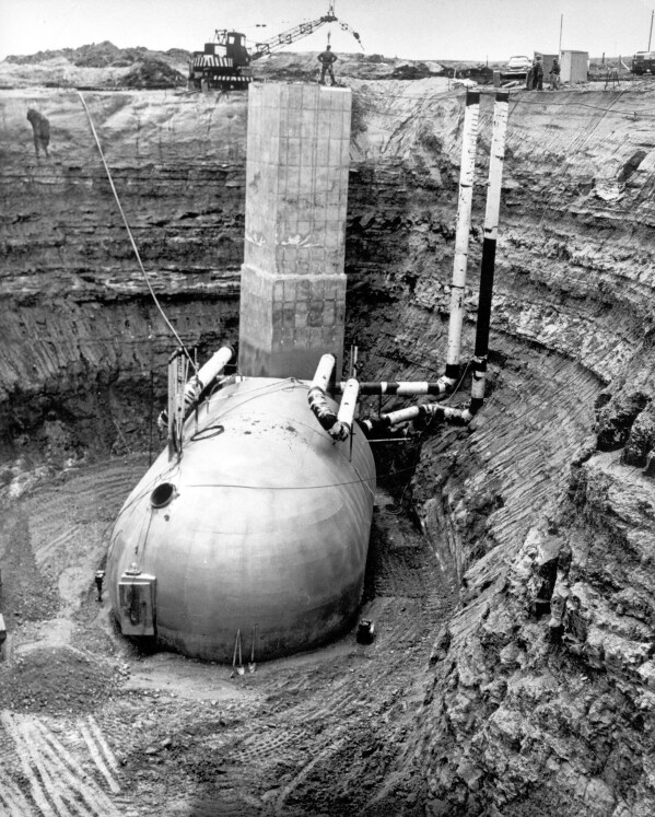This image provided by the U.S. Air Force shows the original underground launch capsules where missileers still spend 24 to 48 hours sitting alert duty. From these underground capsules the launch officers can monitor the silo-based Minuteman III missiles or could fire them if the president ordered a launch. The capsules were dug in the 1960s and have not changed much since then. All of the launch control centers will be demolished and new centers will be built as part of the new Sentinel intercontinental ballistic missile system. Construction work on the new system could start as early as next year. (U.S. Air Force via AP)