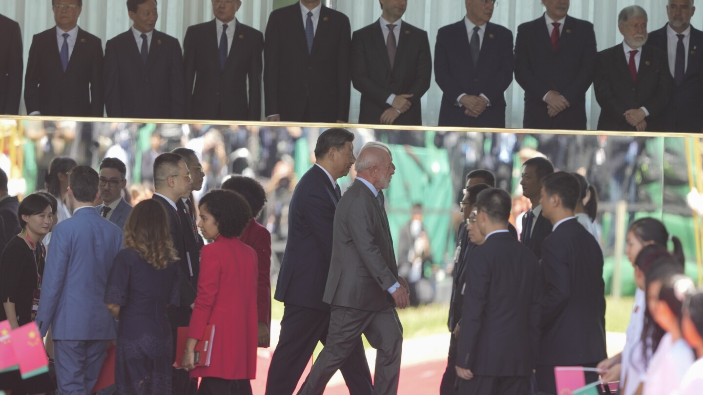 Brazil’s Lula welcomes China’s Xi for state visit as ties between countries strengthen