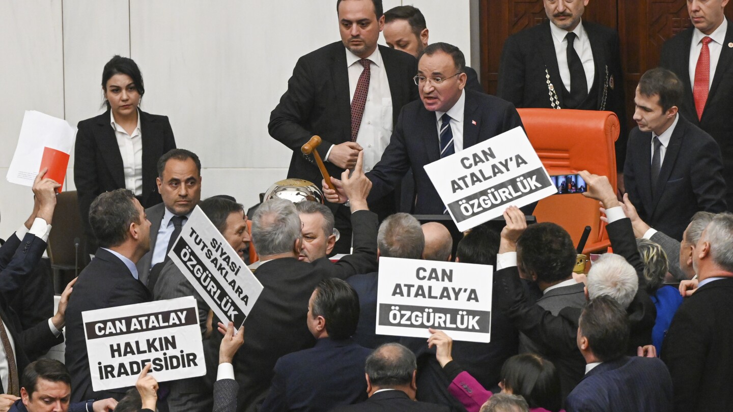 Turkish parliament strips imprisoned opposition lawmaker of seat
