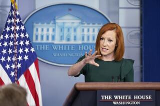 White House press secretary Jen Psaki speaks during the daily briefing at the White House in Washington, Wednesday, June 23, 2021. (AP Photo/Susan Walsh)