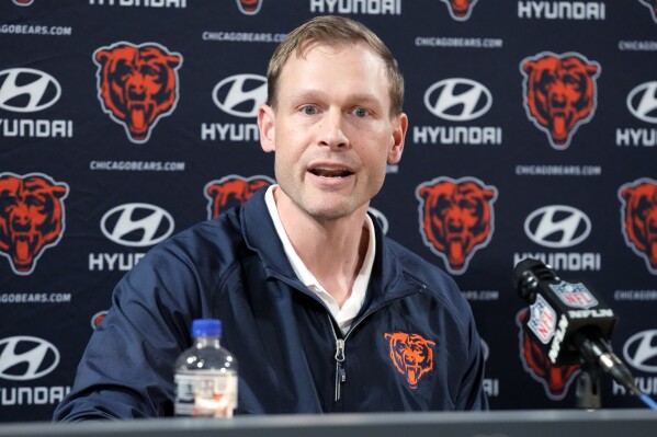 Bears coach Johnson and GM Poles are excited about moves to upgrade  offensive and defensive lines | AP News