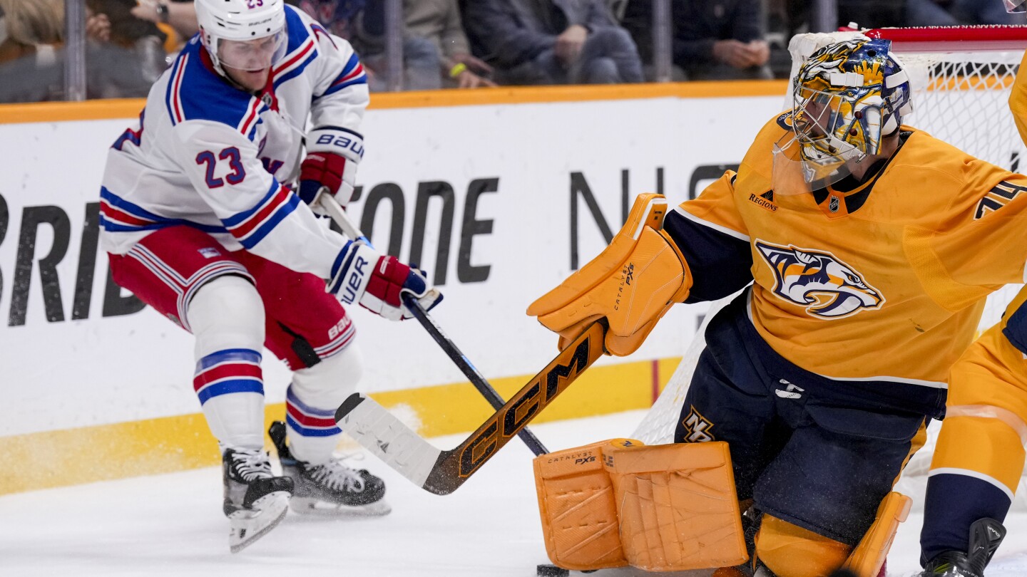 Predators End Losing Streak, Beat Rangers 2-0