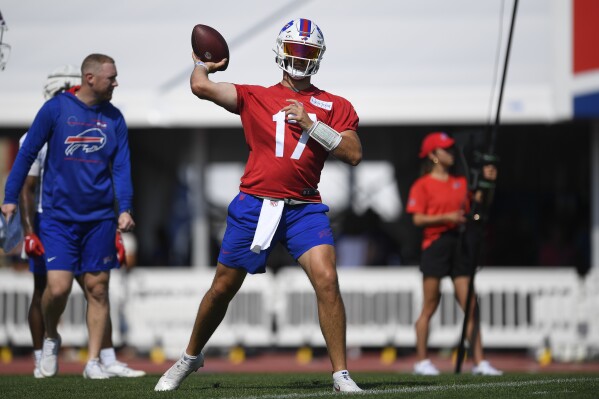 Josh Allen, Buffalo Bills open training camp in Rochester NY